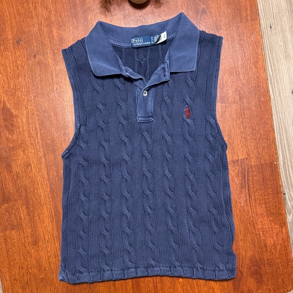 Polo by Ralph Lauren Dark Blue Knit Top